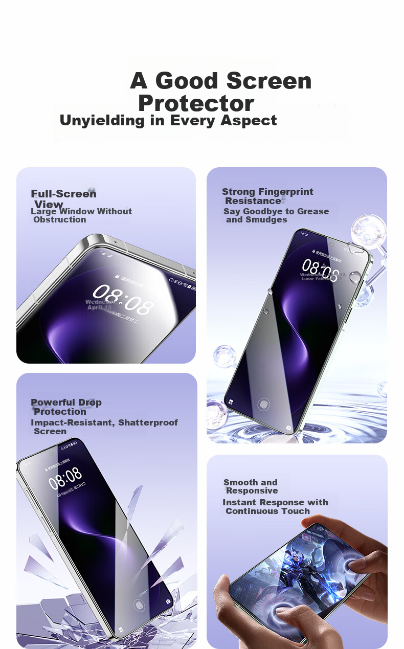 Langke [2-Pack] Tempered Glass Screen Protector for Huawei Nova 15 Pro/Ultra, Ultra-Thin, High-Definition, Anti-Fingerprint, Full Coverage, No Black Edges 2