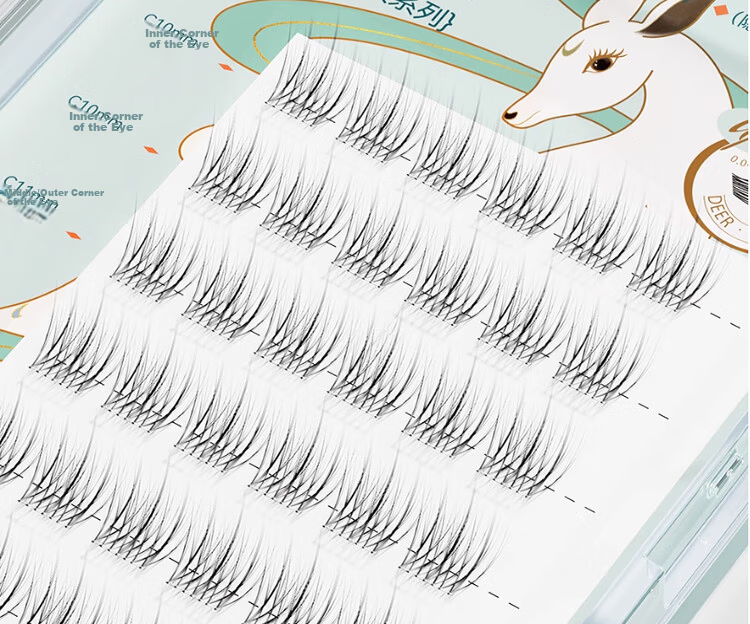 Goood 0.07mm Ultra-Fine Korean Style False Eyelashes, Individually Defined, Glue-Free, Self-Adhesive, Formaldehyde-Free, Natural Look 26