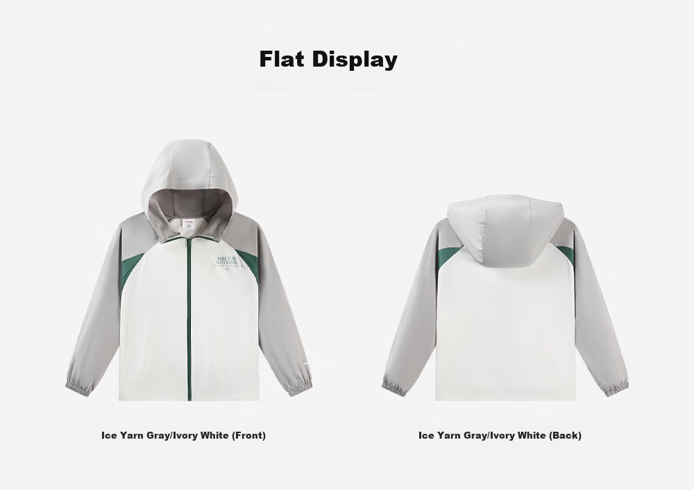 ANTA Children's Sun Protection Clothing, Sports Top, Summer Cool Hooded Thin UV-Resistant Jacket, Little Ice Shell A72626602 14