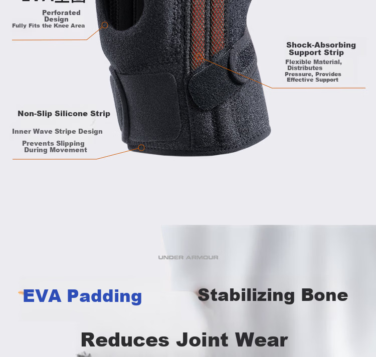 Under Armour Basketball Knee Pads, Sports Running Meniscus Injury Climbing Mountain Climbing Knee Joint Badminton, Black And Blue 10