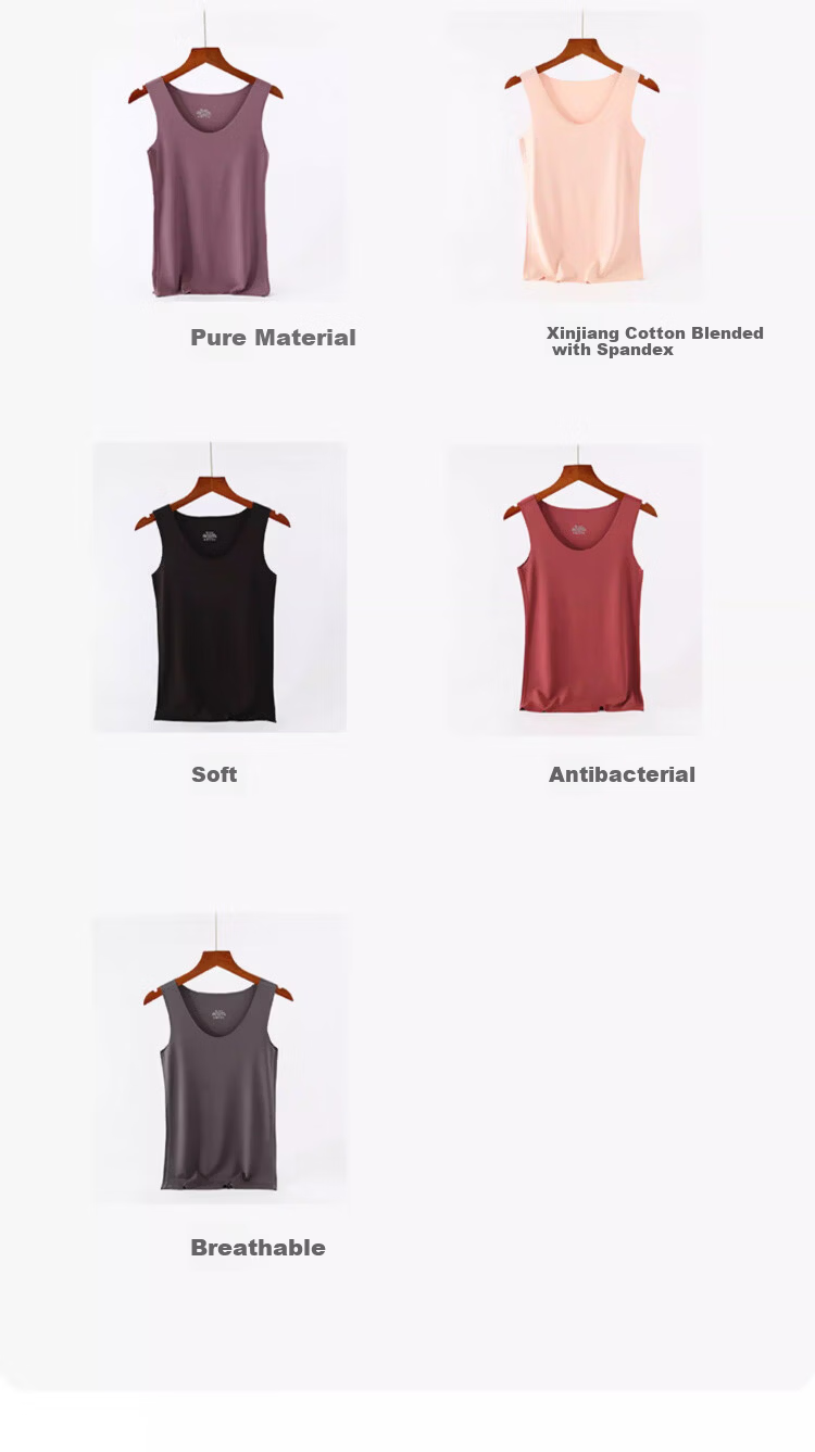 GUJIN Real Modal Ice Silk Camisole Women's Sleeveless Backless Versatile Blazer Base Shirt XL 20