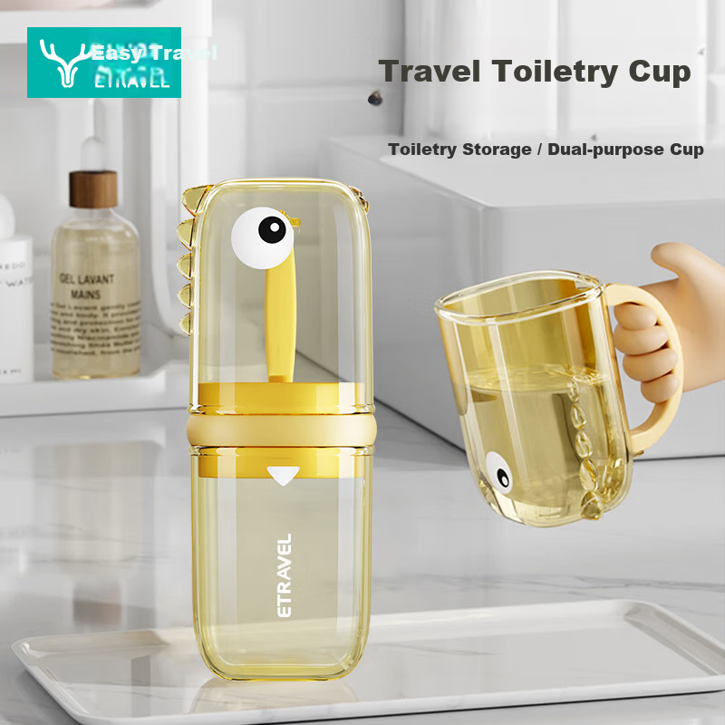 Etravel Travel Toiletry Cup Portable Disposable Toothpaste Toothbrush Rinsing Cup Storage Container