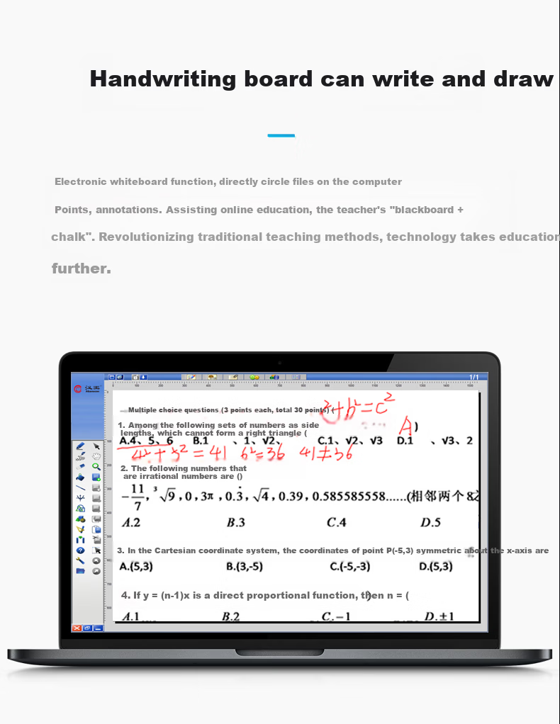 Hanvon Dual Wireless Large General Voice Version 2.0, Remote Education Electronic Whiteboard, Presentation Writing Tablet, Electronic Whiteboard with Voice Input, Computer Writing Pad, Writing Board 3