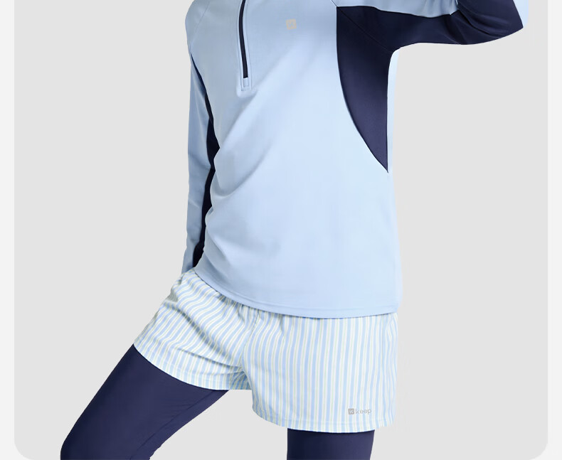 Keep Children's Swimwear, Boys' Two-Piece Long-Sleeve And Long-Pants Set, Youth Swimming Gear, Complete Set, Blue, Size 160 2