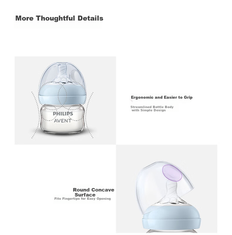 AVENT Philips AVENT Glass Baby Bottle for Newborns, Imported Anti-Choking And Anti-Colic, 120ml 19