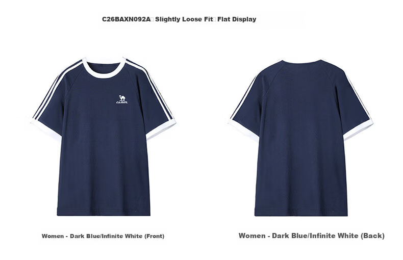 CAMEL Dilireba Same Style Pure Soft Cotton Oversized Unisex Short Sleeve T-Shirt C36BAXLN090A Cherry Pink XL 21