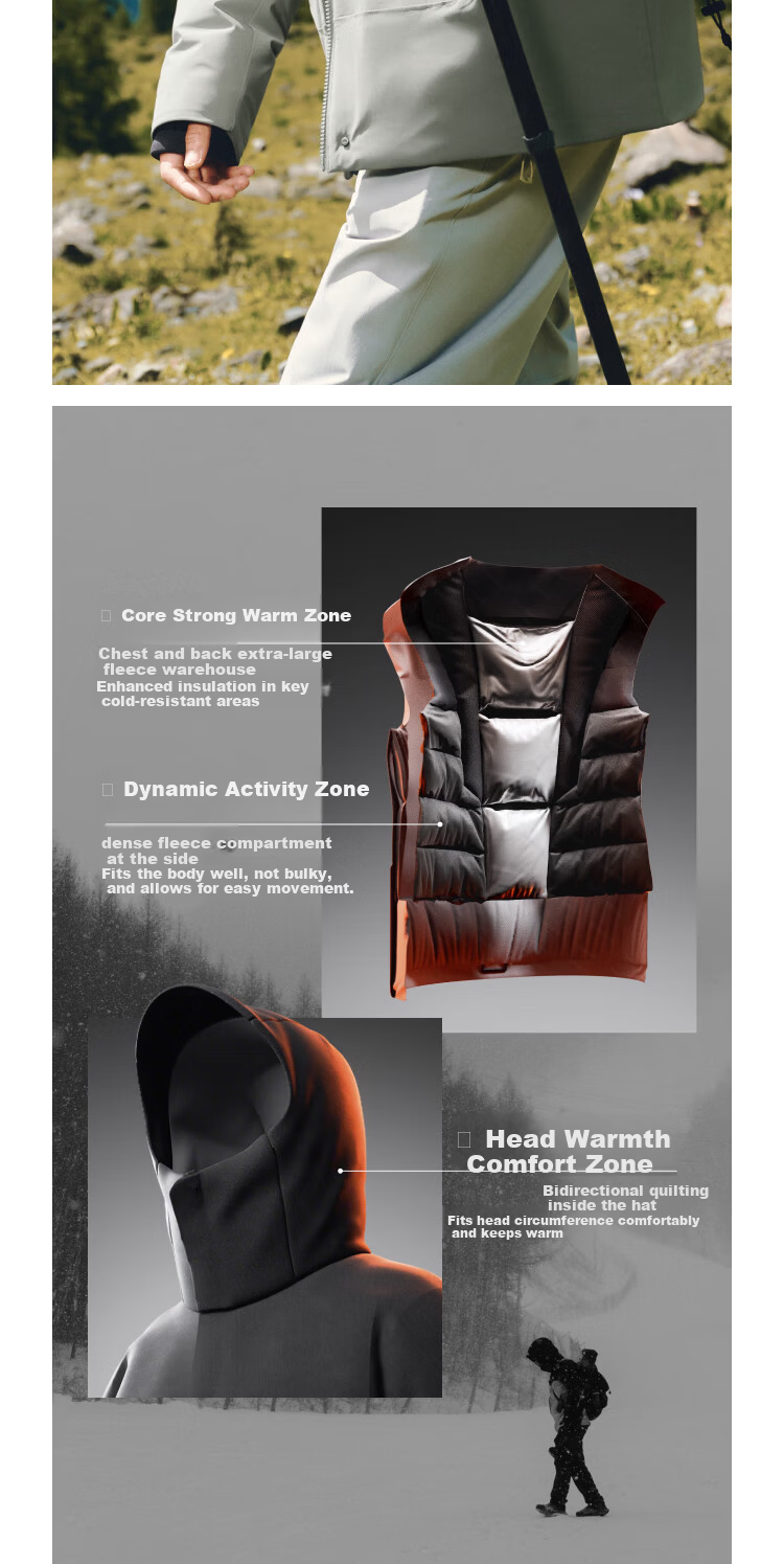 Beneunder Men's Down Jacket 2025 New Hard Shell Tactical Parka HD112 Graphite Gray 2XL 16