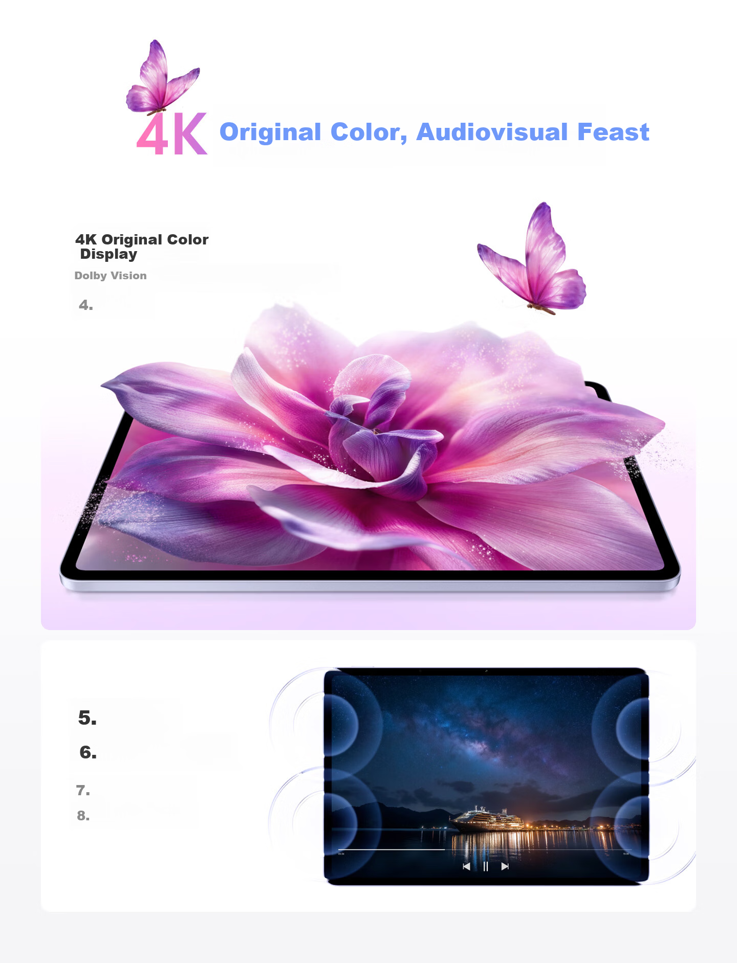 Vivo Pad6 Pro 16GB+512GB Freedom Gray 13.2-inch 4K True Color Display Dolby Vision Snapdragon 8 Gen 5 Tablet PC 1