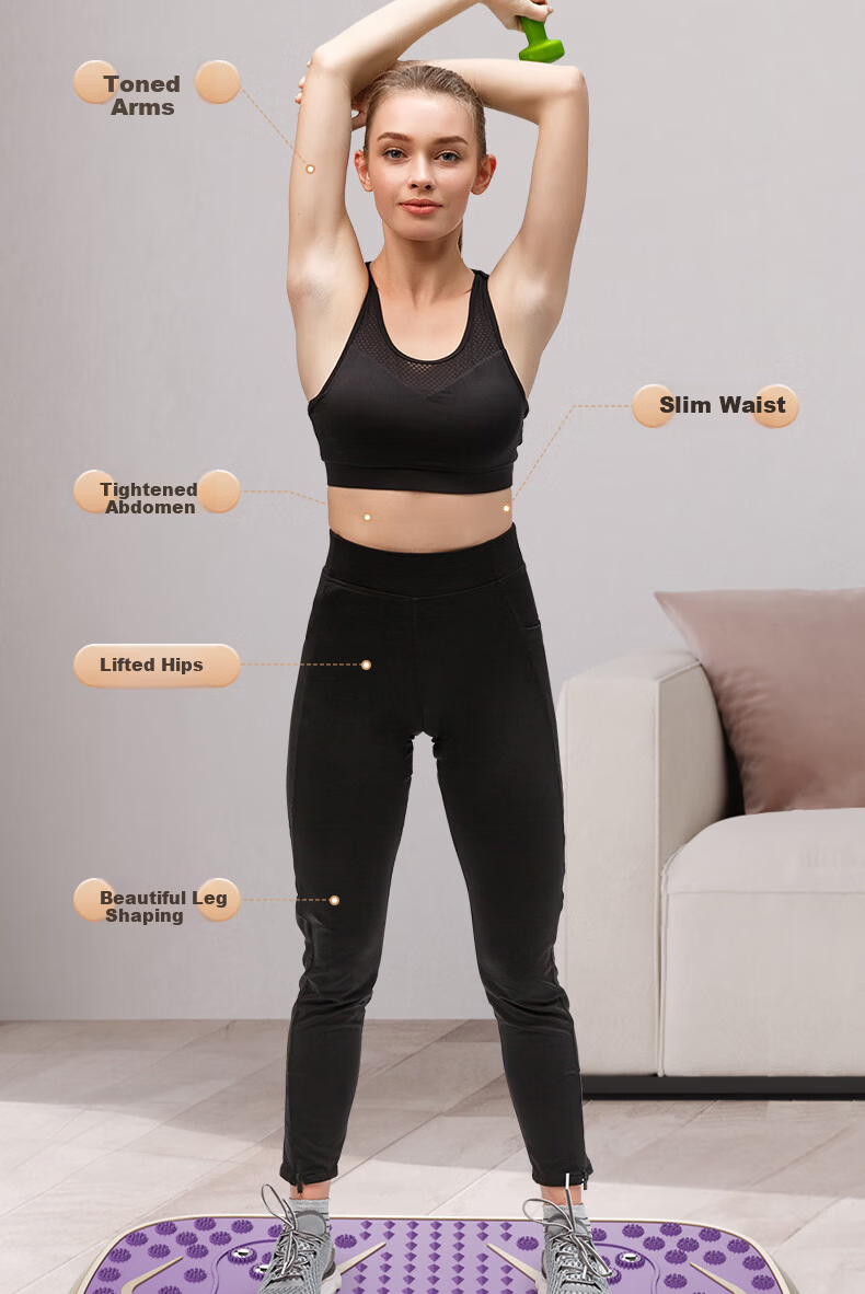 Smart VK Fat Burning Shaker Vibration Slimming Machine Home Fitness Equipment for Weight Loss and Belly Fat Reduction 7