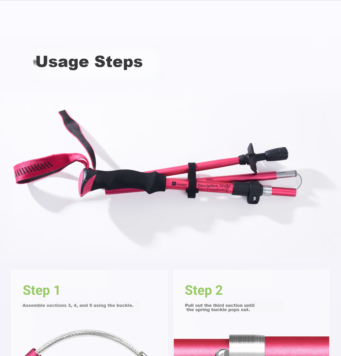 Keep Aluminum Alloy Trekking Pole for Children, Ultra-Light Telescopic Hiking Equipment, Portable Pressure-Resistant Walking Stick, Outdoor Cane 28