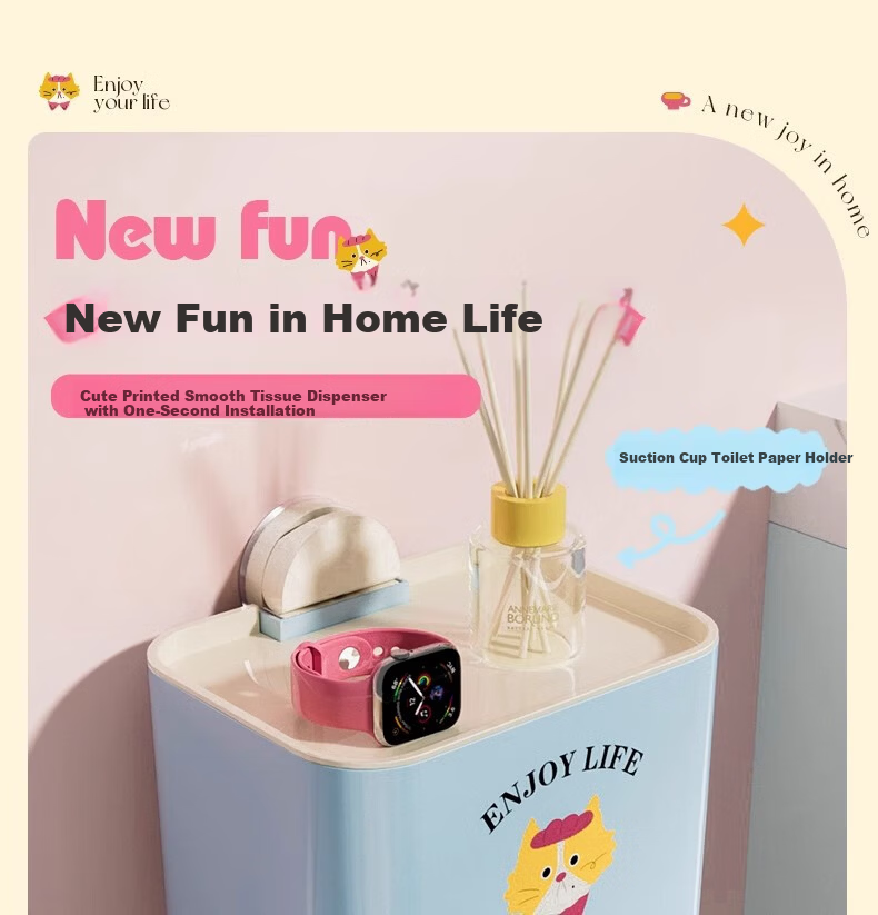 Fanyejia Hanging Cabinet Tissue Box, Face Towel Storage Box, Wall-Mounted Storage Rack, Inverted Box, Mirror Cabinet Under-Drawer Tissue Box, Bathroom Hanging Box 1