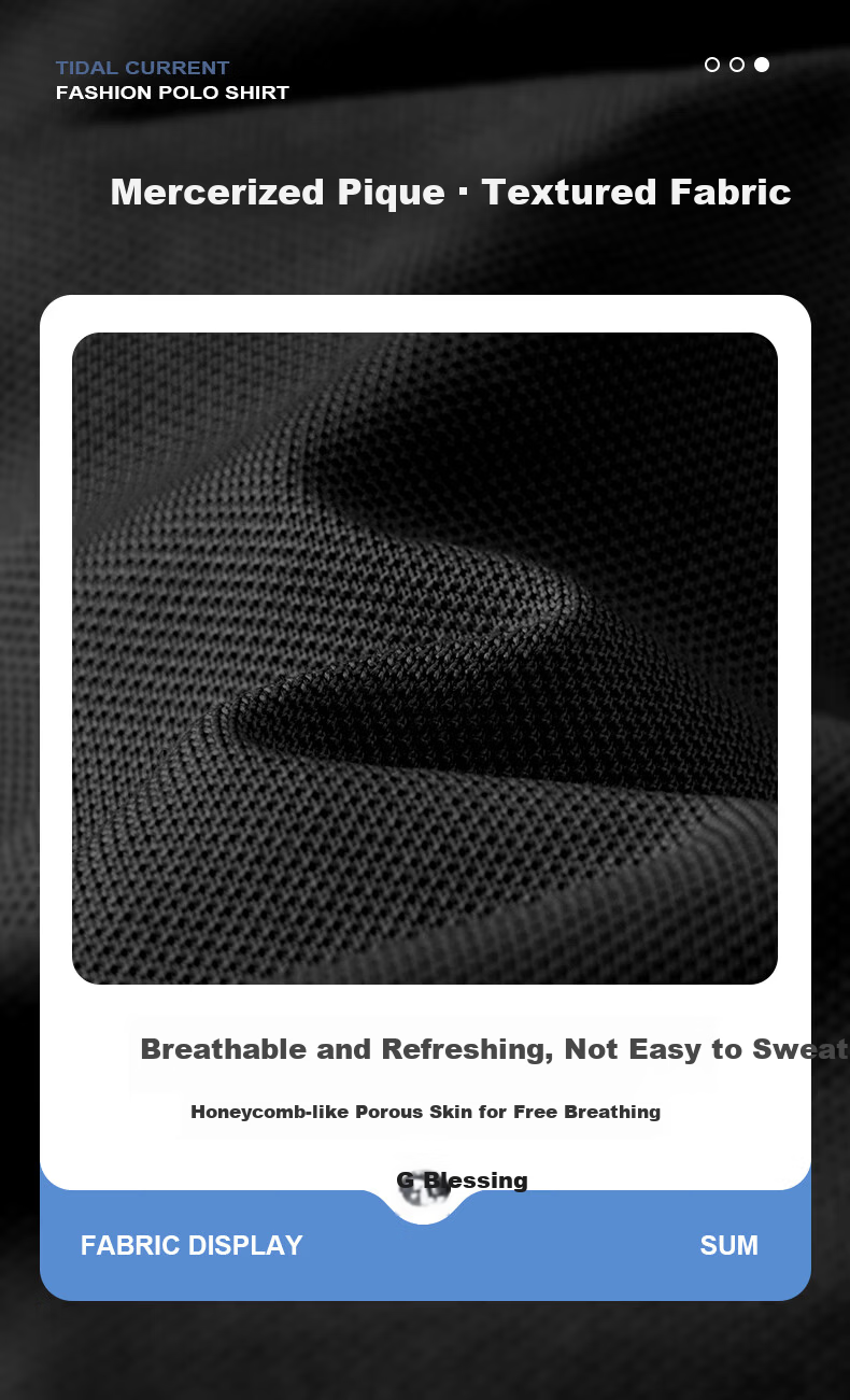 Baleno Cool Touch Polo Shirt Men's Short Sleeve Summer New Casual Breathable Lapel Trendy Loose Fit T-Shirt 3