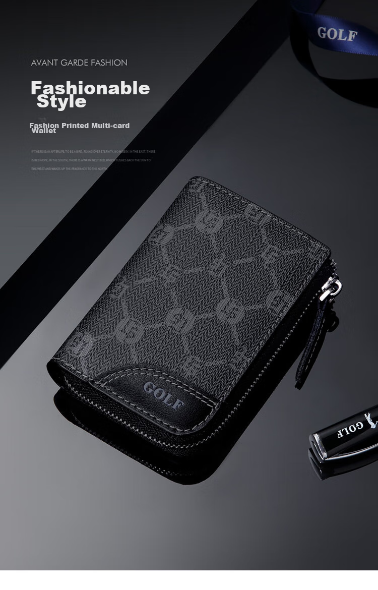 GOLF Multi-Card Holder for Men, Bank Card Holder, Coin Purse, Card Case, Business Card Holder, Gift Box Set, Present for Boyfriend 1