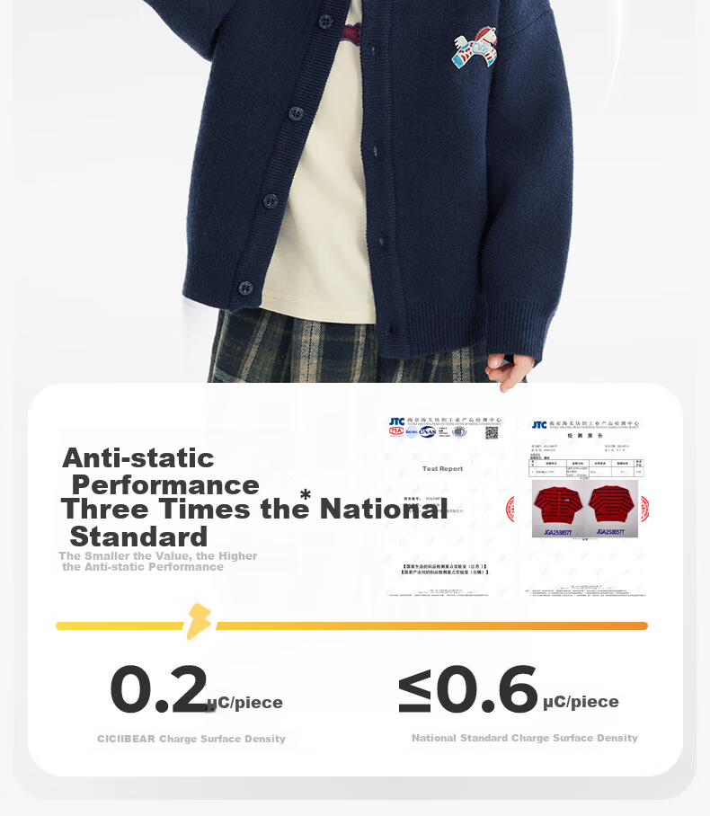 Ciciibear Boys' Thickened Anti-Static Pilling Sweater Cardigan Autumn Winter Striped Jacket for Babies and Girls 5