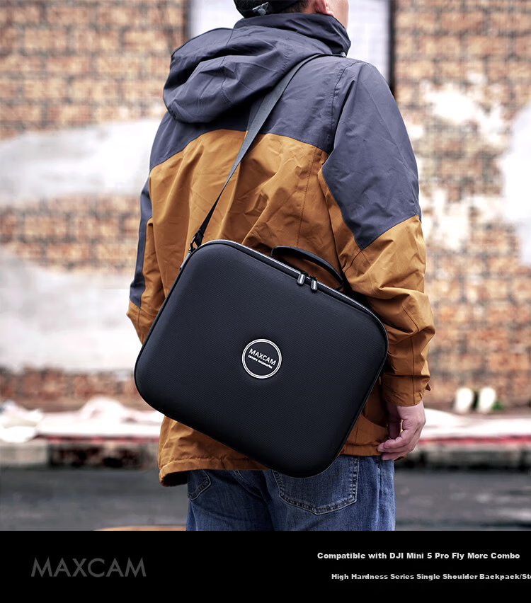 MAXCAM Carrying Case Shoulder Bag Portable Travel Bag Protective Hard Shell for DJI Mini 5 Pro Accessories Waterproof Shockproof Dustproof 1