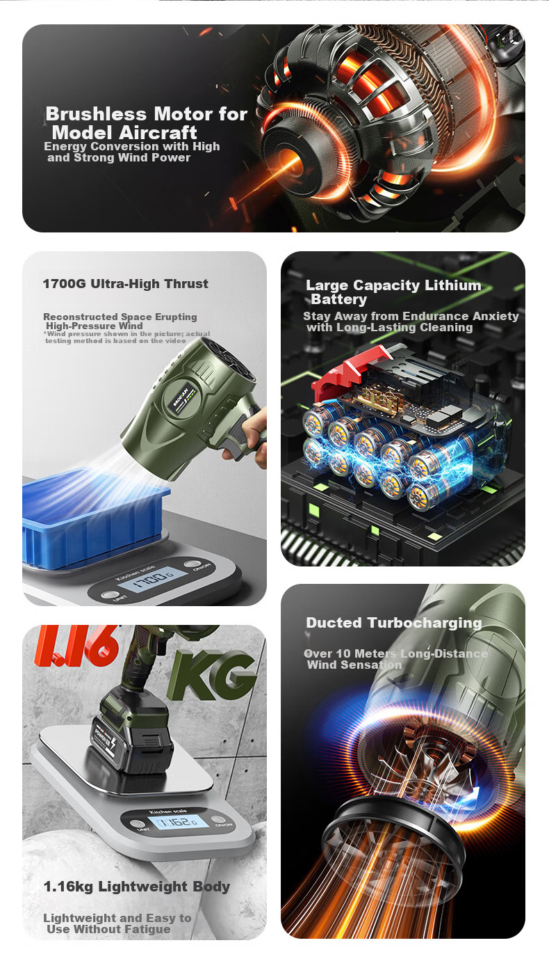 Deyun High-Power Turbo Fan High-Speed Blower Industrial Dust Removal Strong Wind Blower 3