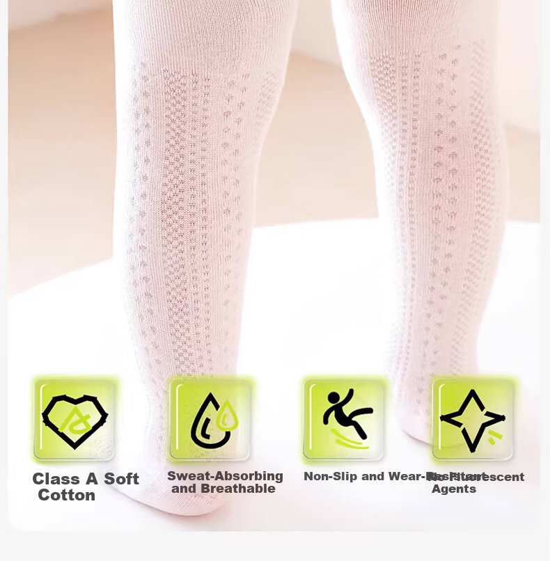 Free Style Baby Pantyhose Toddler Breathable Mesh Anti-Mosquito Tights Summer Thin Leggings 2