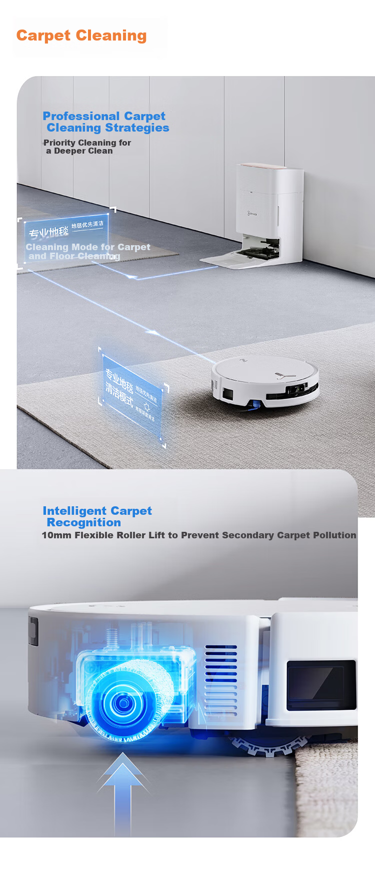 Ecovacs T80S Robot Vacuum Cleaner with Mopping, Washing, Drying, Self-Cleaning Drum, Hot Water Mop, Automatic Dust Collection, Water Tank Version - Price Guaranteed for 618 Sale 17