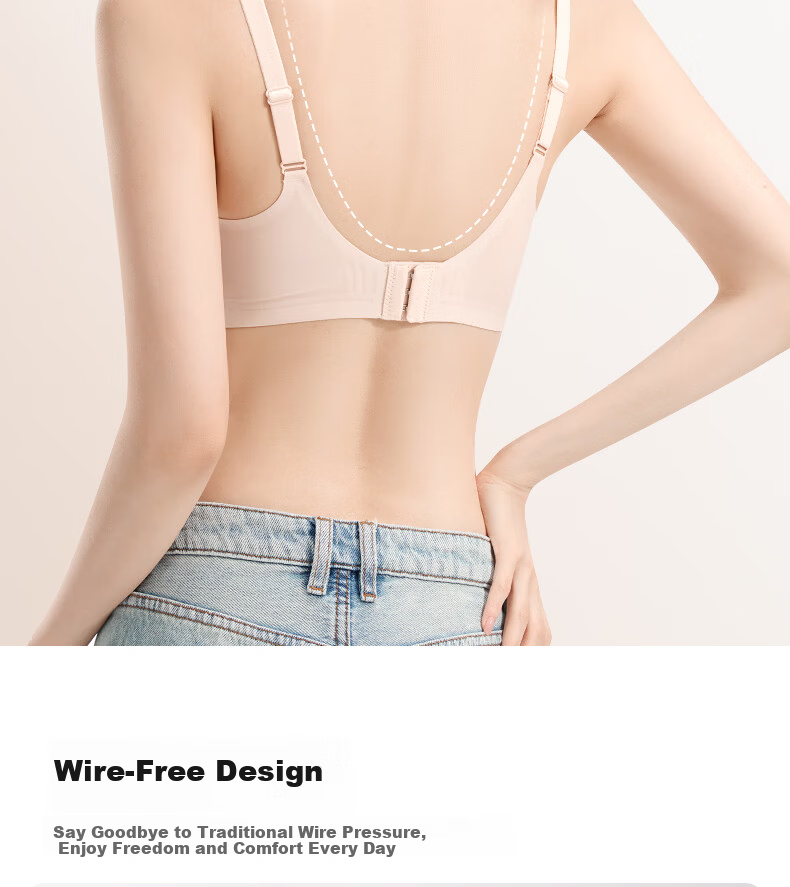 Wanmeijiyi Xu Yiyang Same Style Push-Up Bra, Foundation Liquid, Women's Underwear, Beautiful Back, Seamless, Invisible, Anti-Sagging, Side Support Bra 20