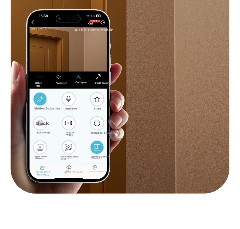 Tuqiang Wireless WiFi Magnetic Doorway Staircase Camera Battery-Powered Indoor Outdoor HD Remote Mobile Surveillance Camera No Drilling Required 29