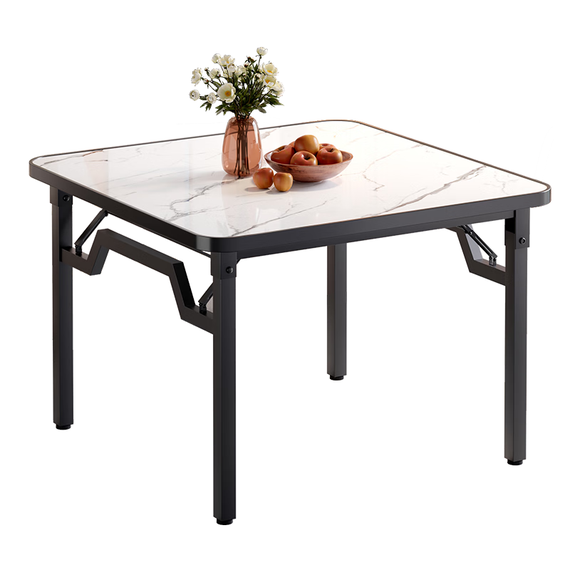 Shanshanmuyi Folding Dining Table, Compact Size for Home Use, Suitable for Eating, Mahjong Playing, Outdoor Use, And Small Business Stalls