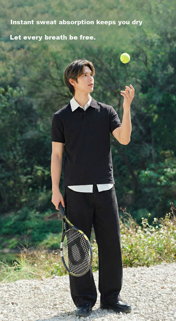 Semir Wang Anyu Mall Same Style | Men's Polo Shirt 26 Summer Collared Knit Quick-Dry Top 101326115101 6
