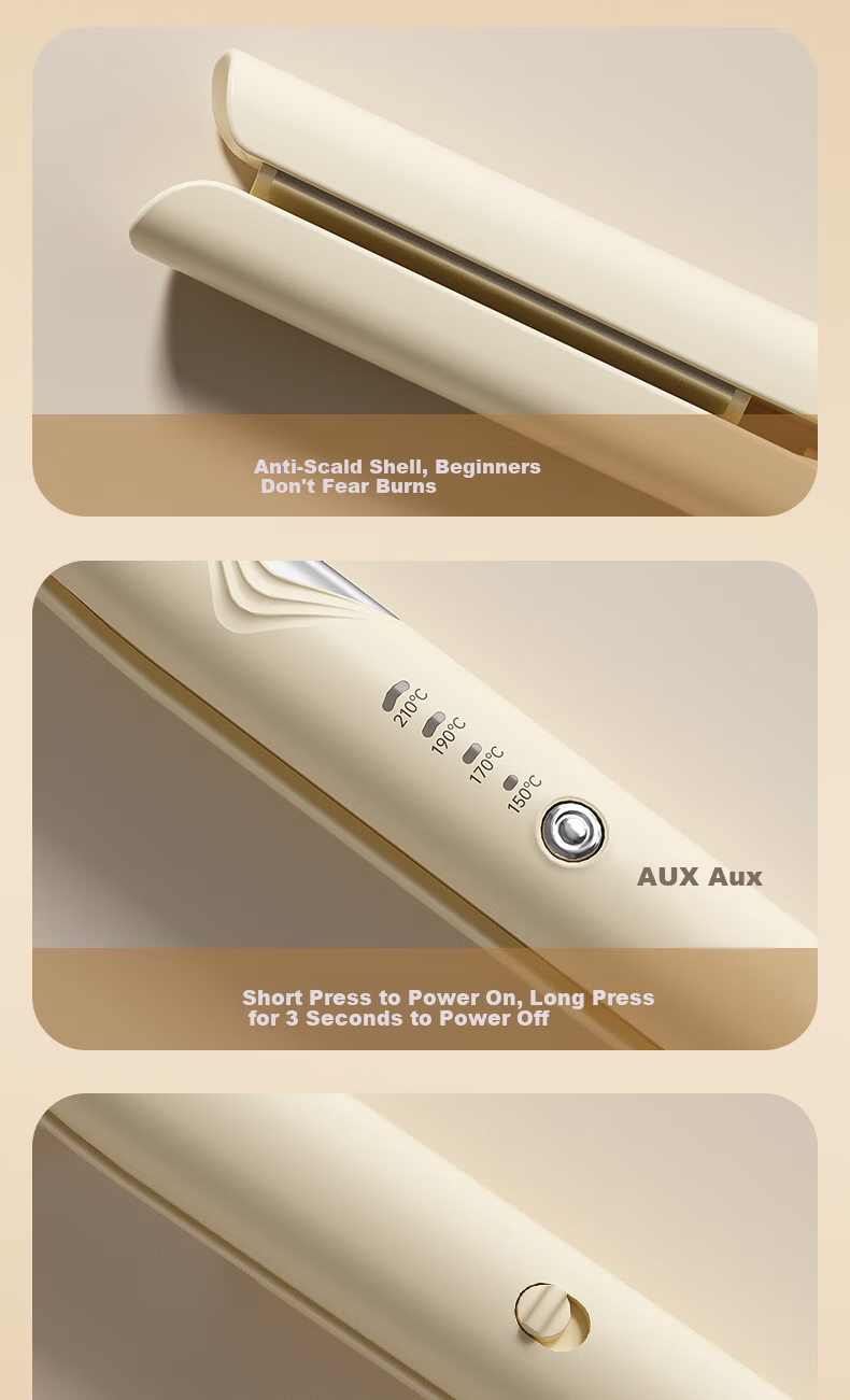 AUX Curved Hair Curling Iron [Negative Ion] Seamless Volumizing Curler High Crown Perm Hair Clip for Men And Women, Long Hair Styling Tool Root Lift Hair Accessory Gift for Wome 9