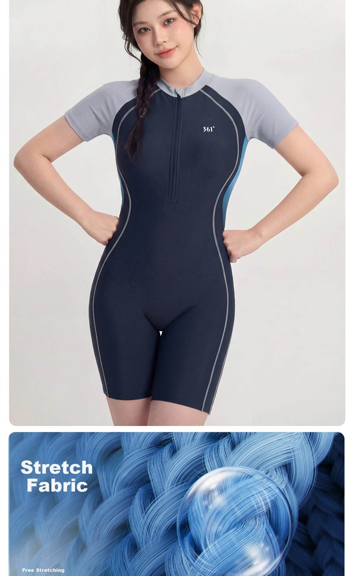 361° Women's Plus Size Premium 2026 New Racing One-Piece Swimsuit Slimming Ladies Swimwear for Swimming Pool 6