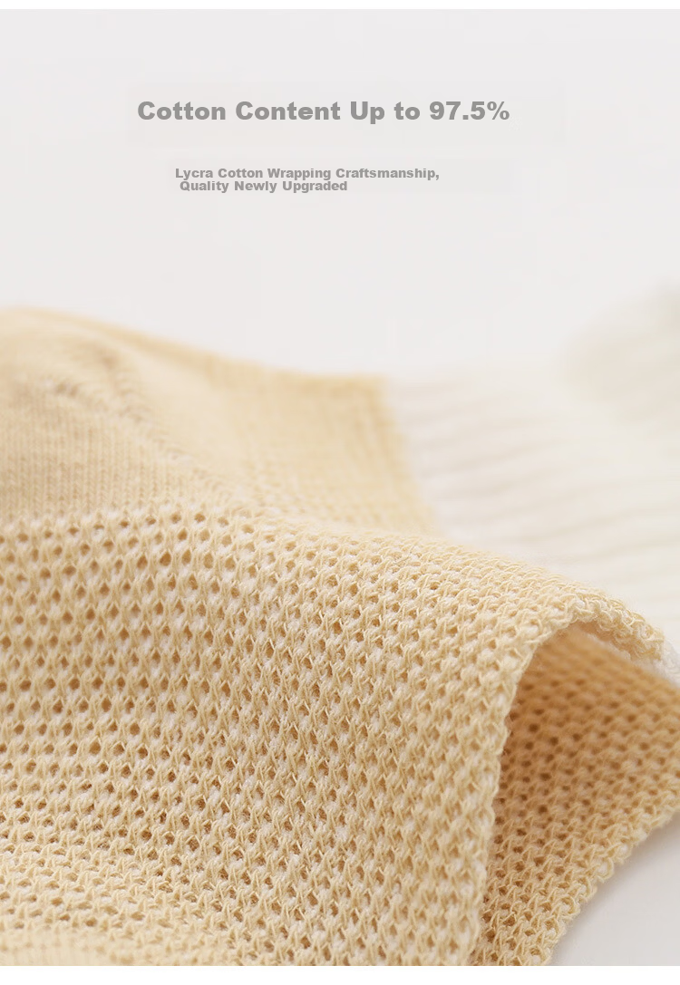 Five-Petal Cotton Children's Socks Spring Summer Mesh Thin Baby Socks Seamless Breathable Newborn Socks Class A 5