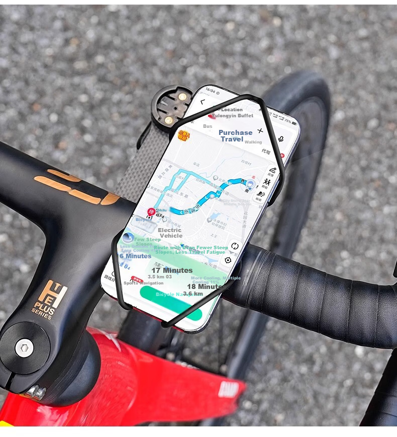 40,000 Kilometers Bicycle Phone Mount Silicone Shockproof Phone Holder for Mountain and Road Bikes Cycling Gear 10