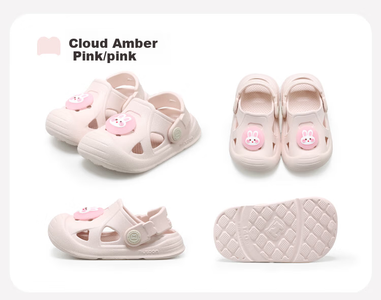 Mutong Baby Boys Summer Essential Oil Protective Clog Cartoon Soft Sole Beach Shoes Girls Wind Violet 150 19