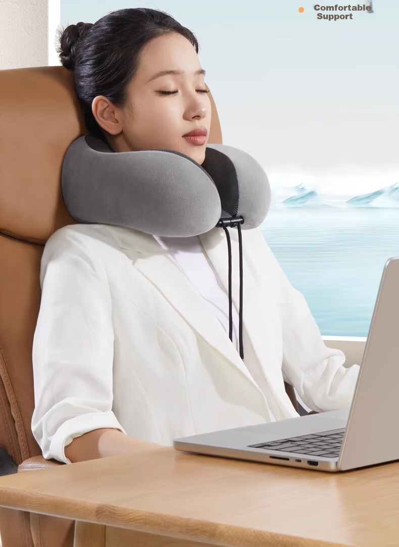 Jingmao U-Shaped Neck Pillow Nap Pillow Travel Cervical Pillow Office Car Airplane Neck Support Pillow 6