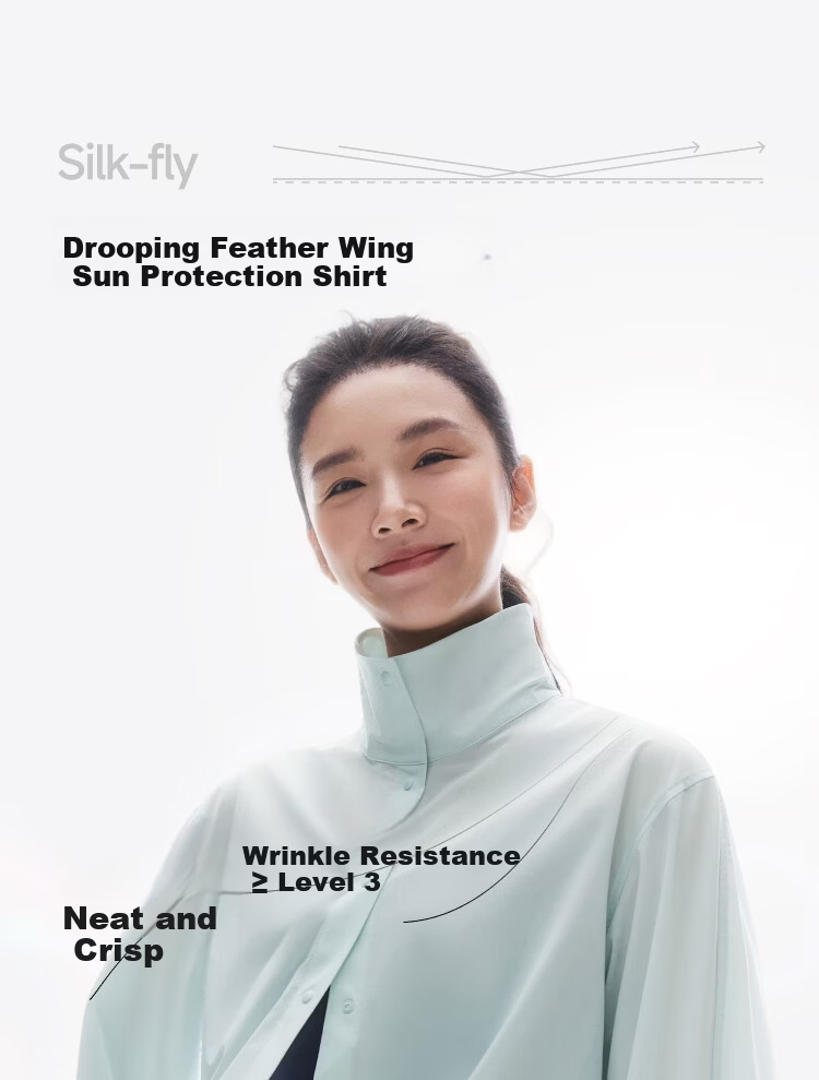 Beneunder Breathable Sun Protection Shirt for Women Loose Wrinkle-Resistant Moisture-Wicking Quick-Dry Casual Cooling UV Protection DS006 5