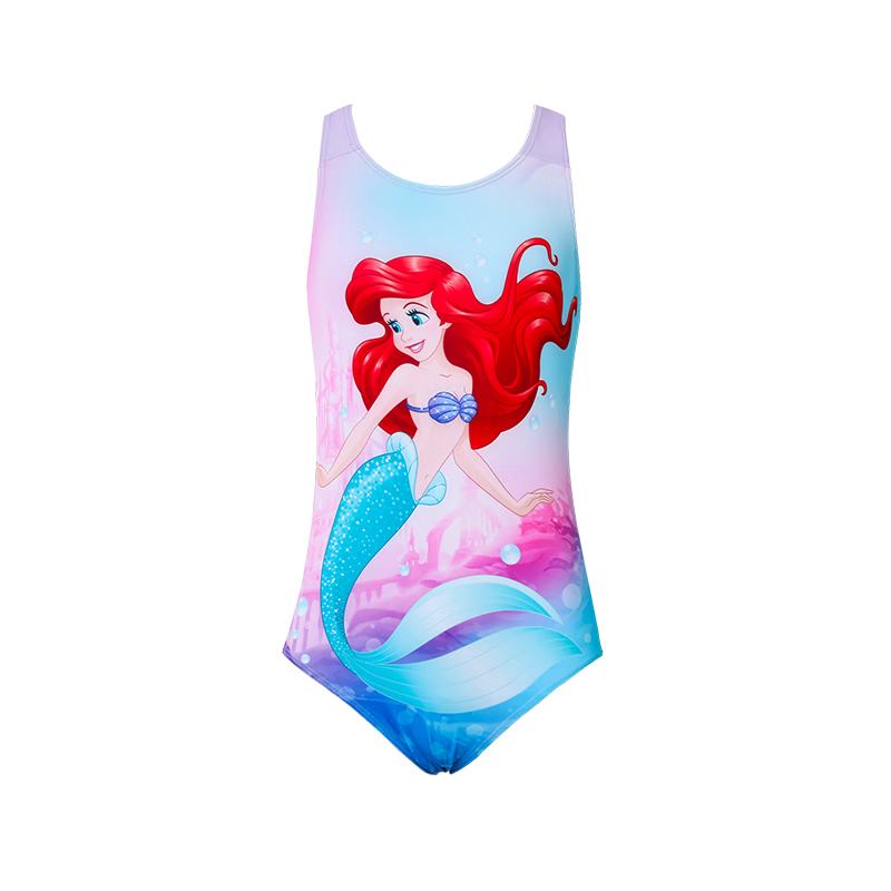 Disney Girls' Professional Training Competitive One-Piece Swimsuit D36667SB2G Mermaid 130