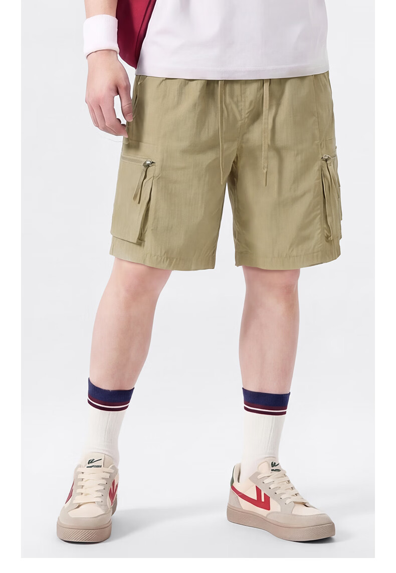 Jeanswest Men's Summer Shorts 2026 New American Style Functional Cargo Loose Fit Large Size Mid-Length Pants 16