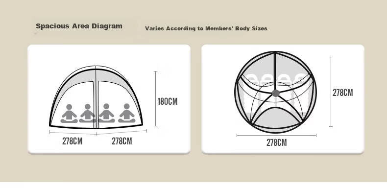 CAMEL Sky Dome Outdoor Folding Portable Camping Spherical Tent Overnight Professional Tent 173BANA106 9
