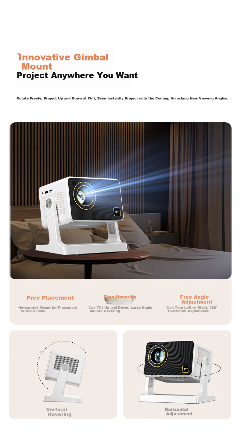 Lecoo Lenovo LK213 PTZ Projector Home Use Smart HD Projector Bedroom Mobile Phone Projection TV (Electric Focus AI Voice Control Home Theater) 3