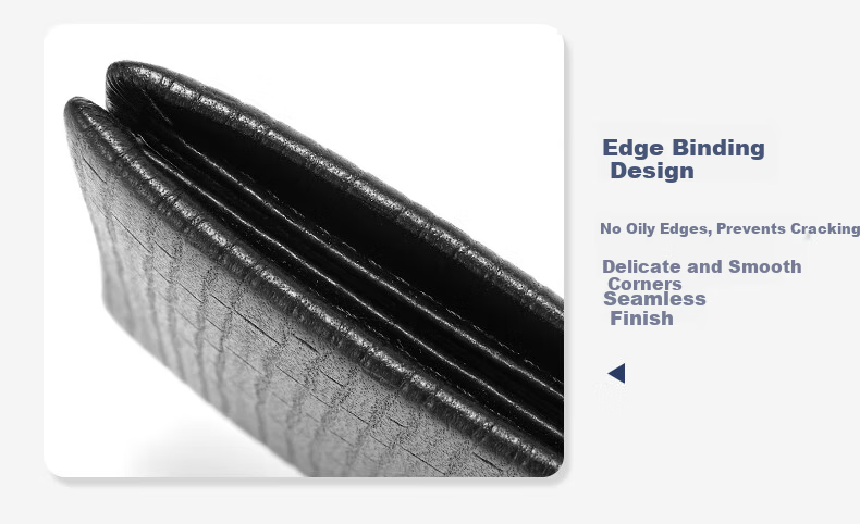 Aokang Men's Horizontal Bifold Leather Wallet Multifunctional Coin Purse Gift for Husband Birthday 9