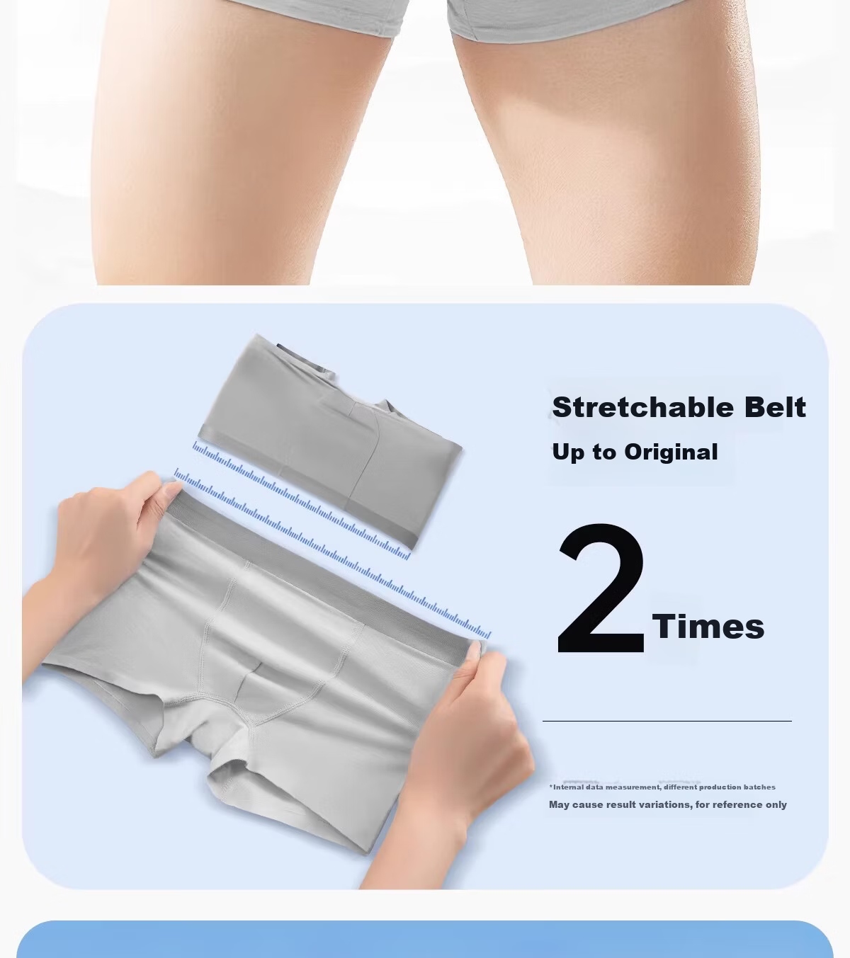Deanqi Medical Disposable Cotton Boxer Briefs Sterile Individually Packaged Men's Travel Wash-Free Daily Use L 9