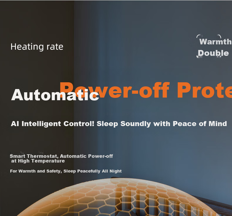 CHIGO Graphene Waterproof Single Electric Heating Blanket 1.8x0.9m High Temperature Power-off 3C Certified Dormitory Use 12