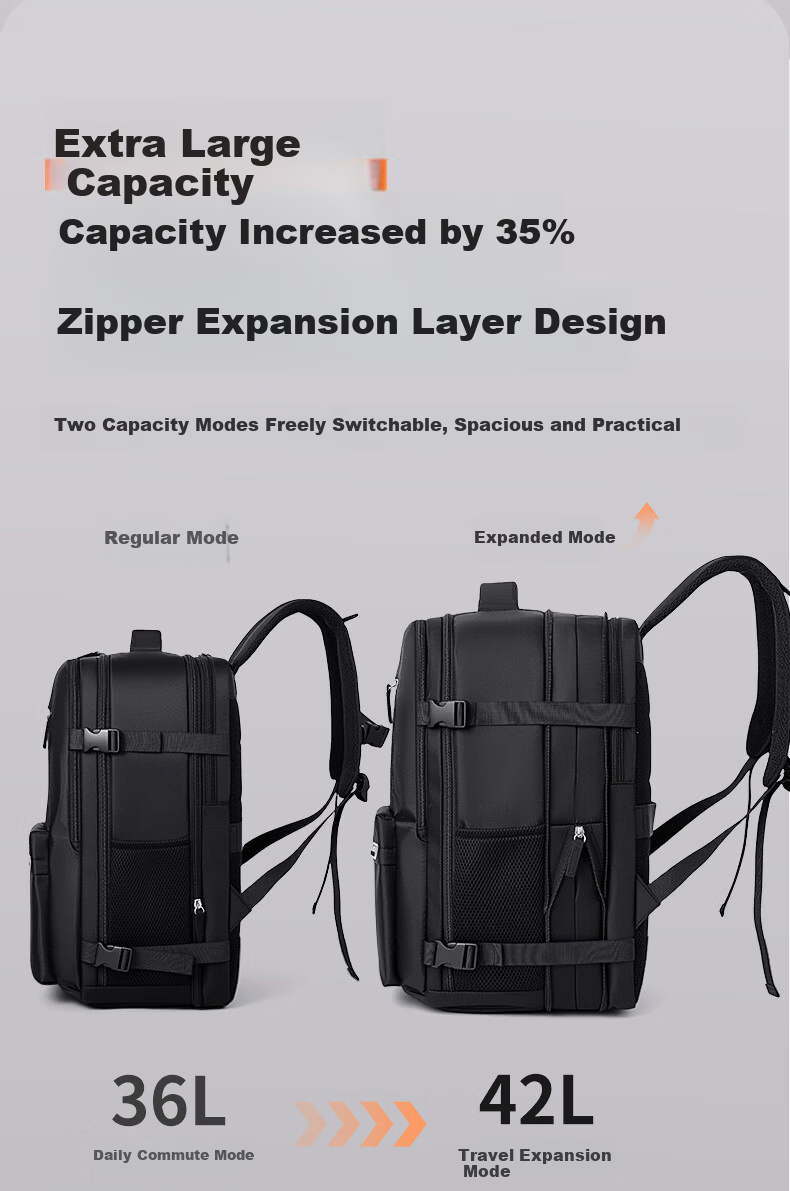 Warrior Men's Backpack, Large Capacity, Short-Distance Business Trip Travel Bag, Dry And Wet Separation, Carry-On Luggage, Schoolbag 7