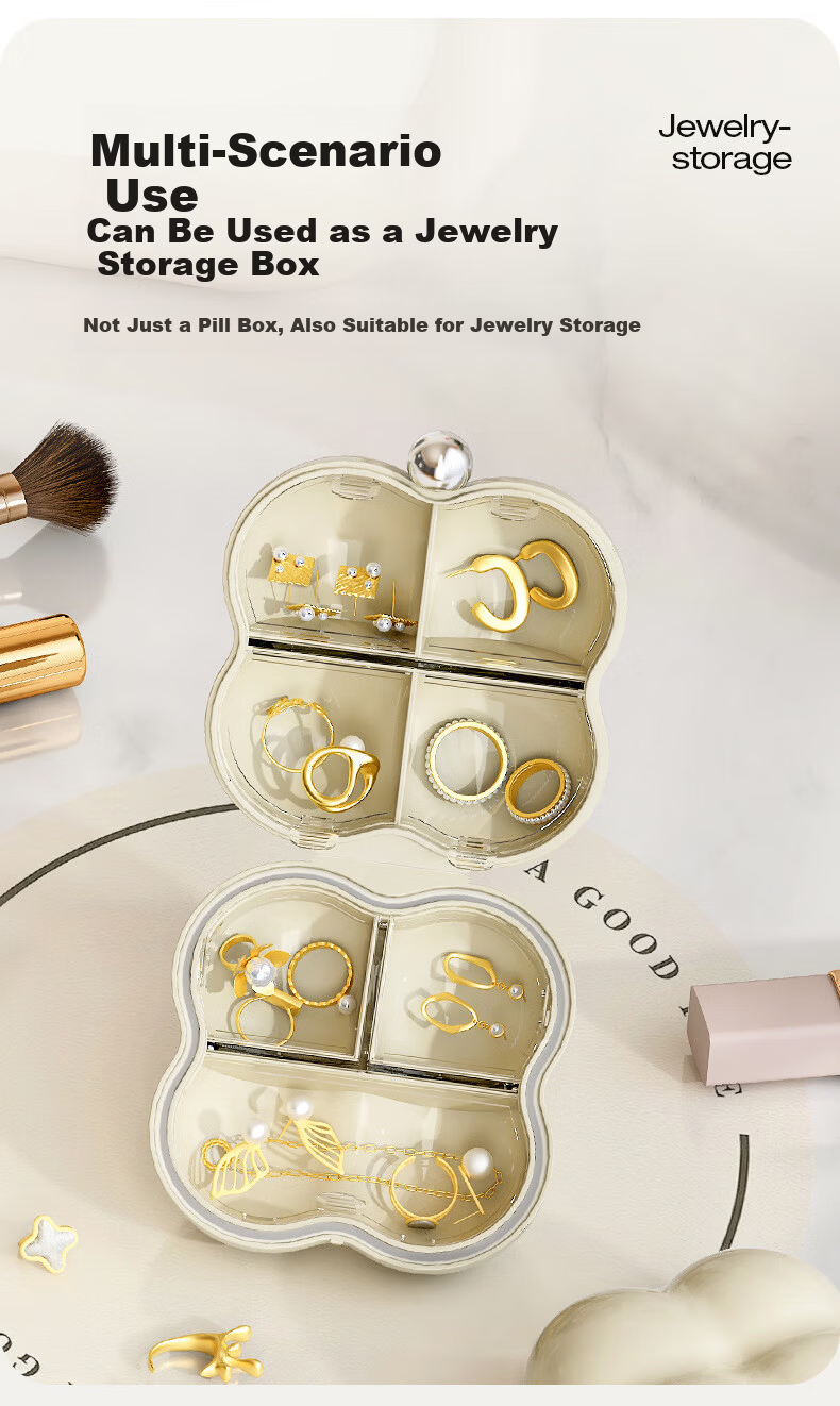 Dopamine Flower Portable Weekly Sealed Pill Organizer by Fan Ye 11