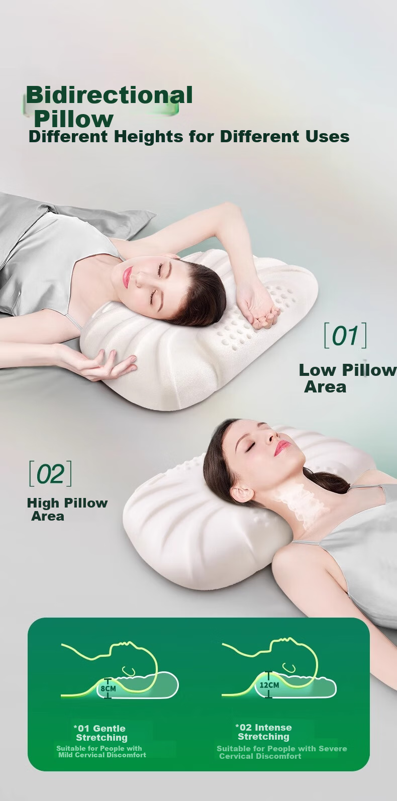 Mi Xiaoshu Latex Pillow Thailand Imported 93% Natural Latex Wave Slow Rebound Neck Support Pillow 3