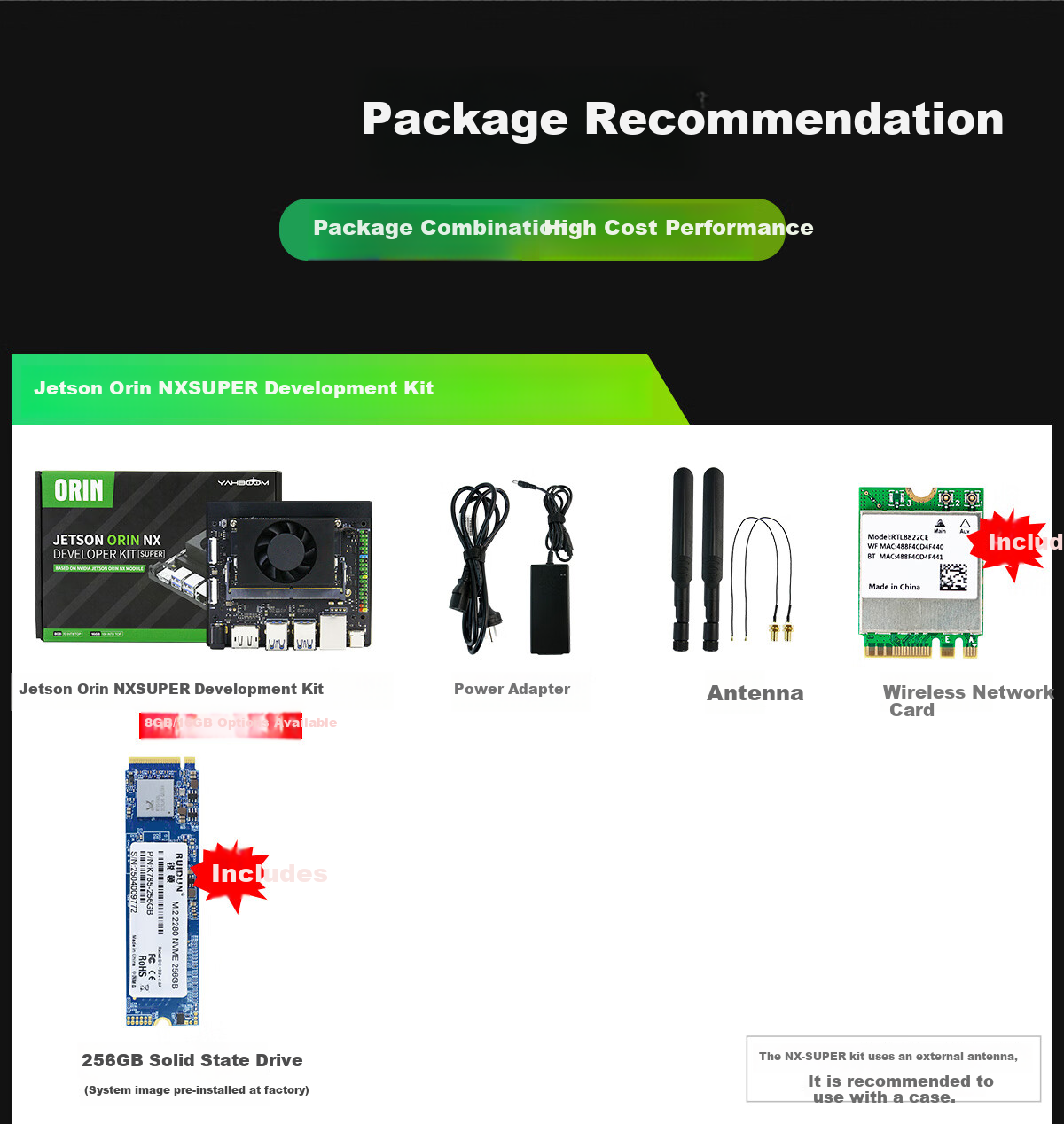 NVIDIA Jetson Orin NX Super 8/16GB Edge Computing Development Board ROS Kit AI Core Board OpenClaw 5