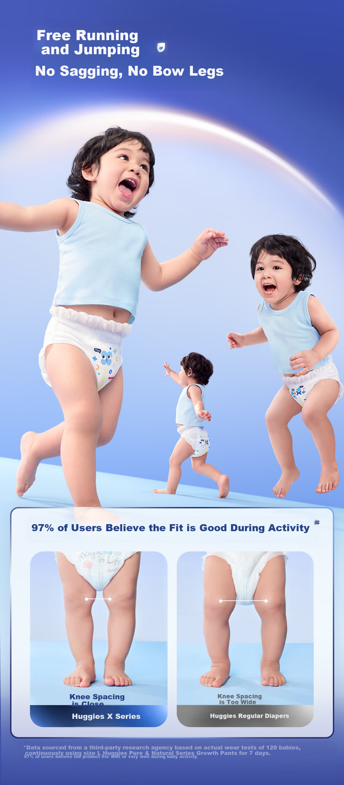 Huggies X Series All-in-One Pants MINI Pack L13 (9-14kg) [First Antibacterial Version] 9
