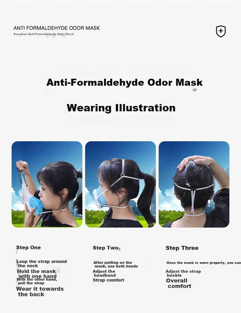 Guardian Quantum Formaldehyde-Proof Silicone Protective Mask Dustproof Anti-Haze Industrial Protective Grinding Renovation Mining Woodworking Mask with 5 Replacement Filters 10