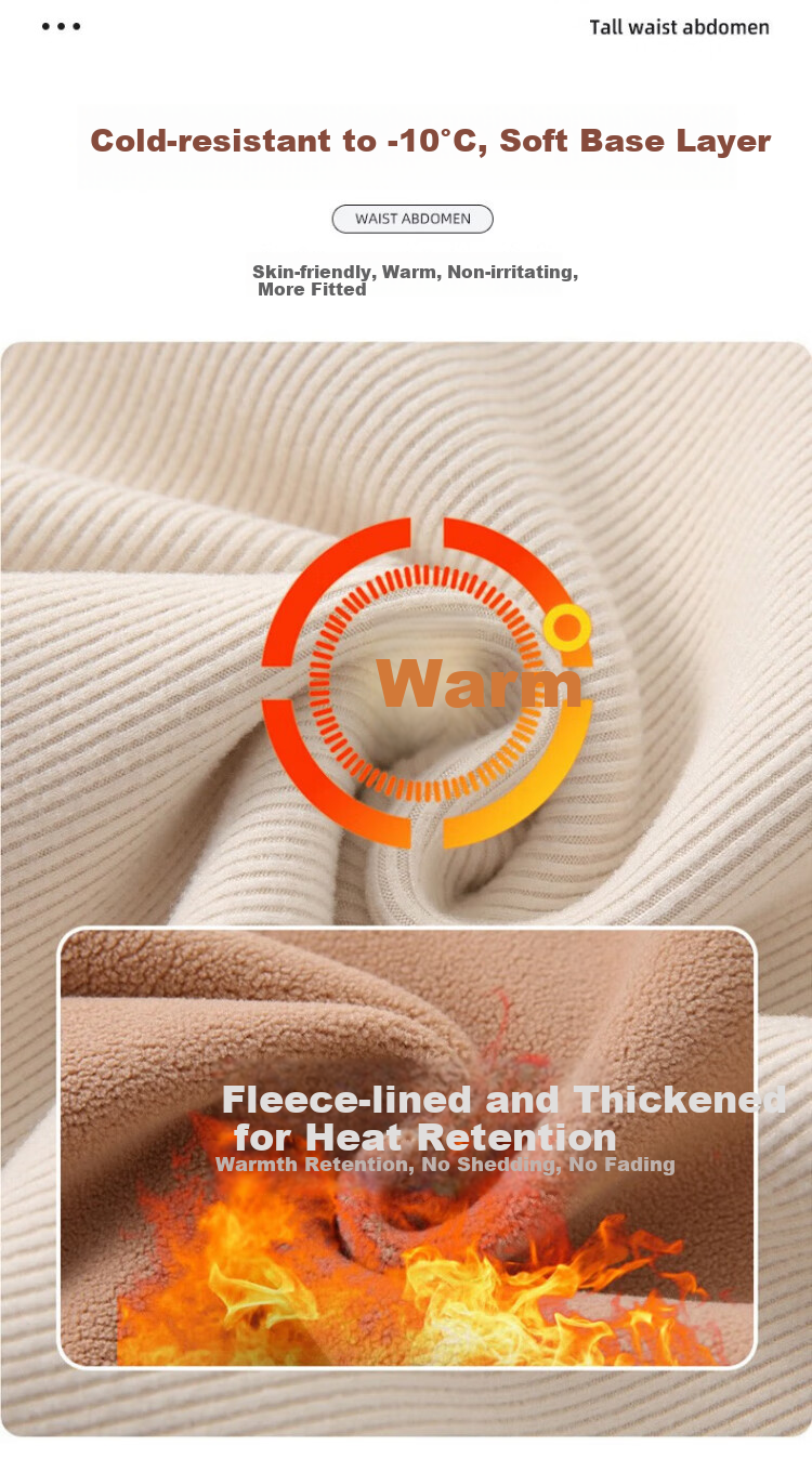 LangSha Autumn Winter Fleece-Lined Thickened Half Turtleneck Base Shirt for Women 7A Antibacterial Mite-Resistant Lamb Fleece Thermal Innerwear 3