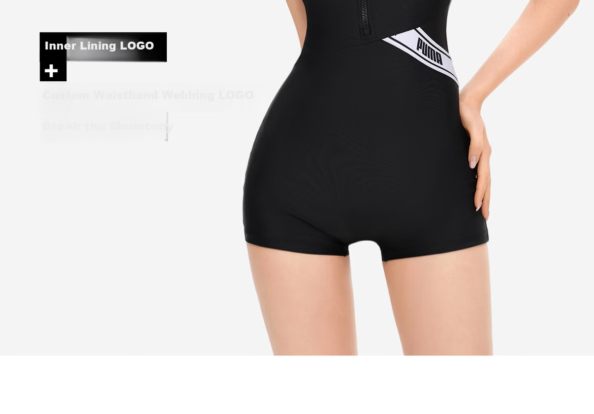 PUMA One-Piece Swimsuit for Women, Boyshort Style, Antibacterial, Sun Protection, High-End Look, Conservative, Slimming, Suitable for Hot Springs And Vacation, Athletic Swimwear 22