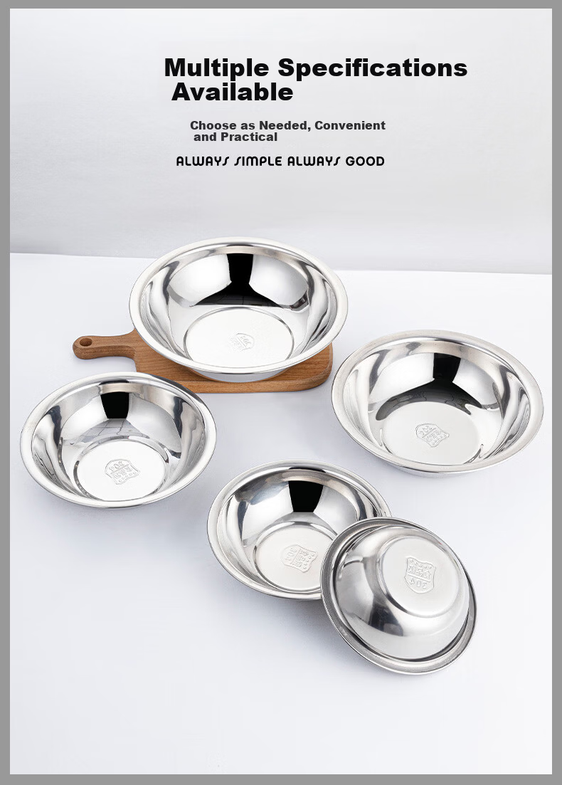 Golden Key 304 Thickened Stainless Steel 14cm Measuring Bowl Kitchen Vegetable Basin Seasoning Bowl Egg Beating Bowl GK-MD140 11
