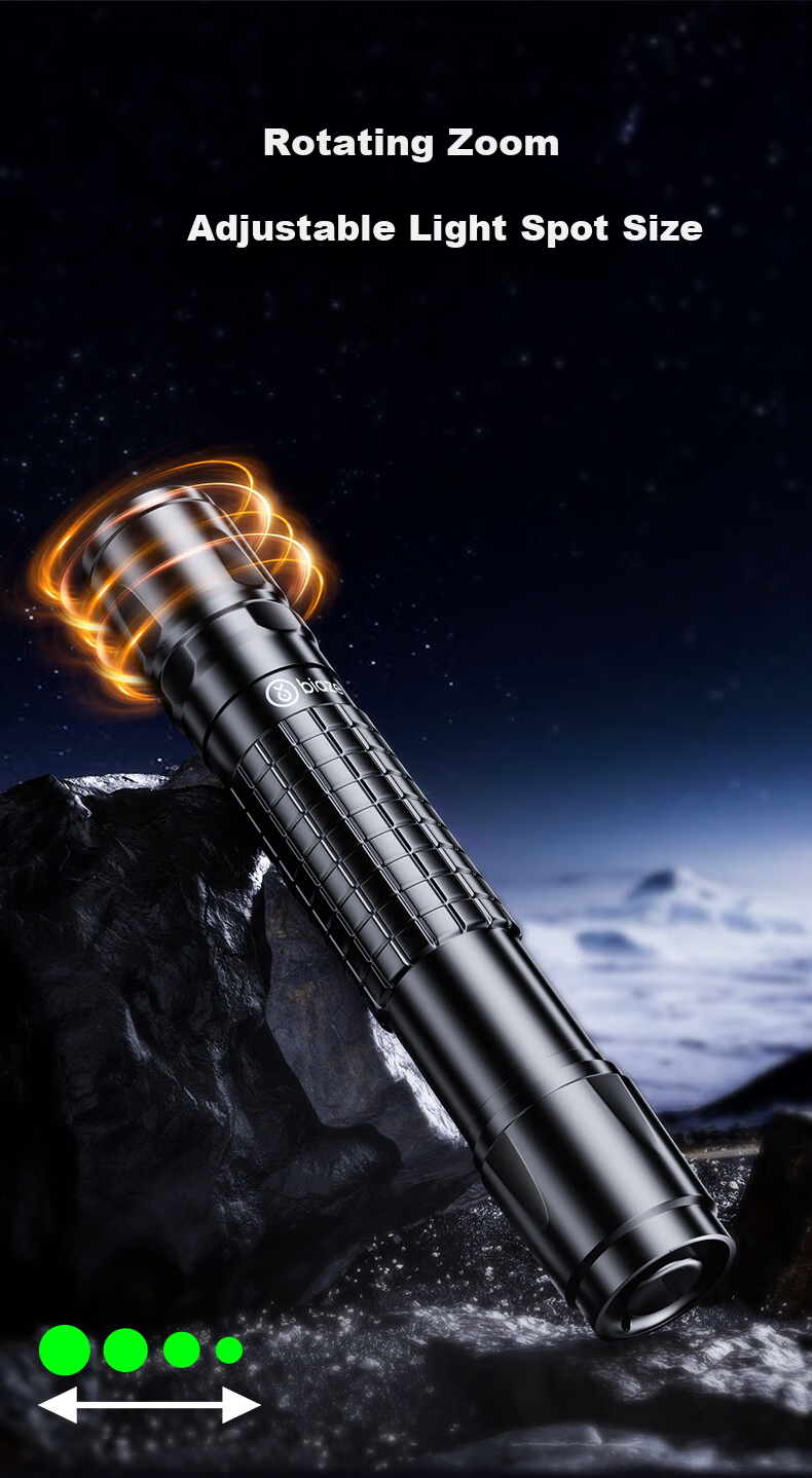 BIAZE Outdoor High-Power Green Laser Pointer Infrared Strong Light Laser Flashlight for Construction Engineering Astronomy Star Pointer LED Screen Compatible 6